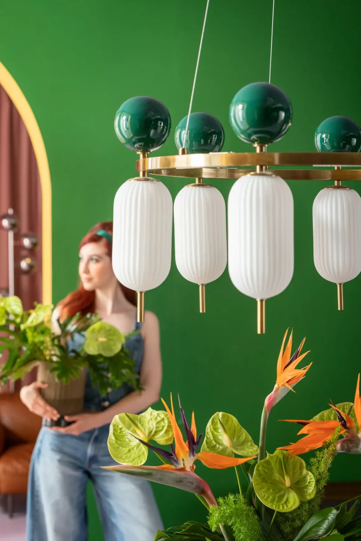 Taklampa Charleston Six - Ø68cm - KARE Design