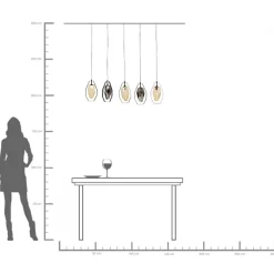 Taklampa Diamond Fever Dining - Svart, 110cm - KARE Design