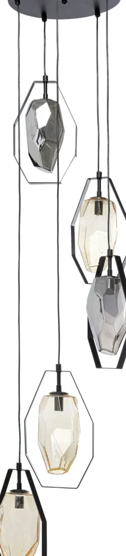 Taklampa Diamond Fever Spiral - Svart, Ø42cm - KARE Design