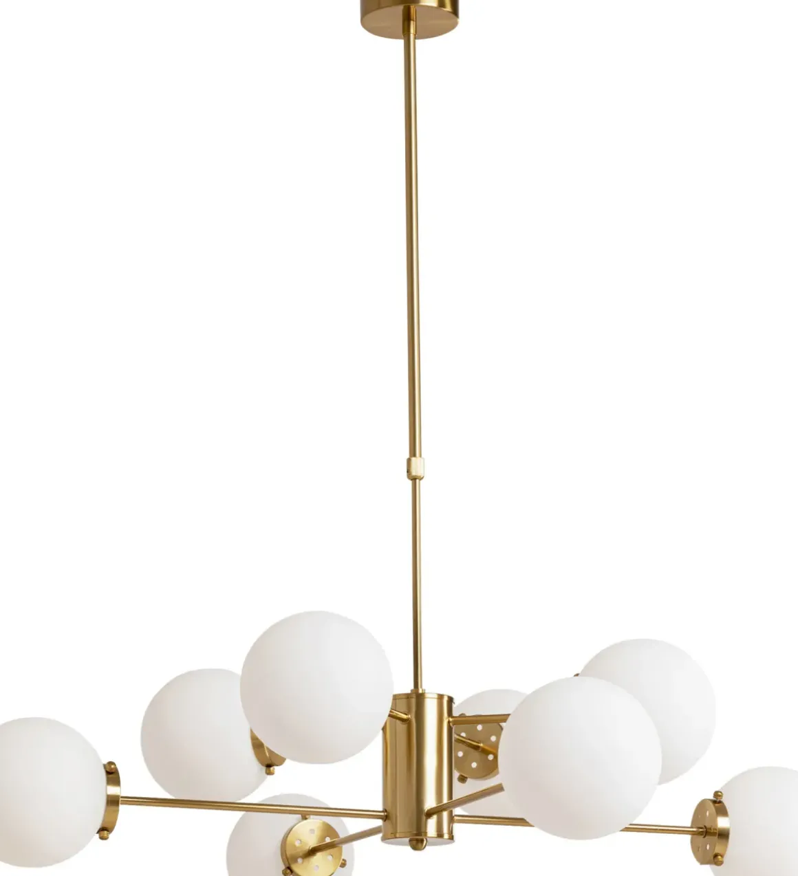 Taklampa Heavenly - Mässing/Vit, Ø98cm - KARE Design