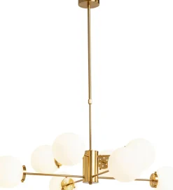 Taklampa Heavenly - Mässing/Vit, Ø98cm - KARE Design