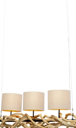 Taklampa Jungle Club - Natur, 115cm - KARE Design