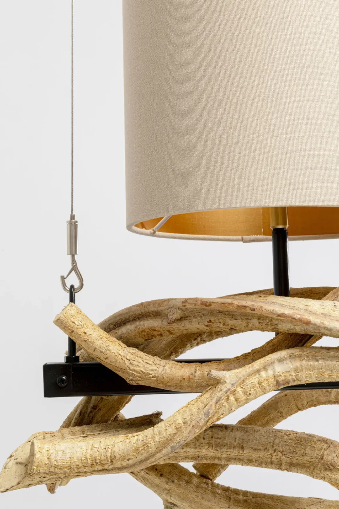 Taklampa Jungle Club - Natur, 115cm - KARE Design
