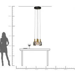 Taklampa Lobby Quattro, Ø50cm - KARE Design