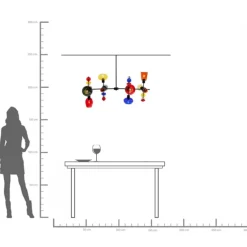 Taklampa Mazzo Otto - Flerfärgad, 105cm - KARE Design