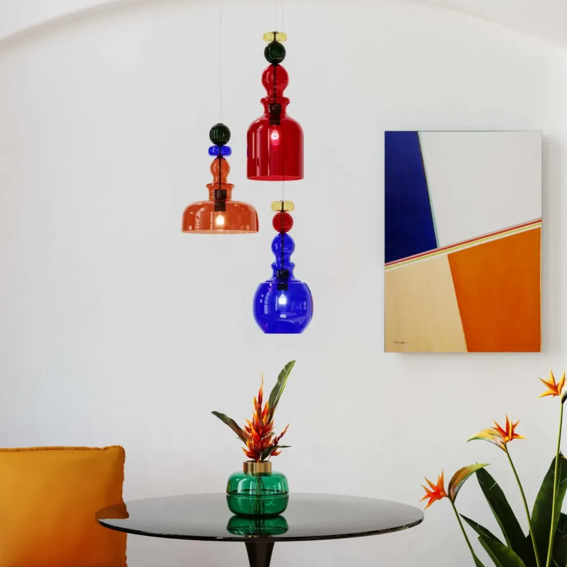 Taklampa Mazzo Tre Spiral - Flerfärgad, Ø48cm - KARE Design