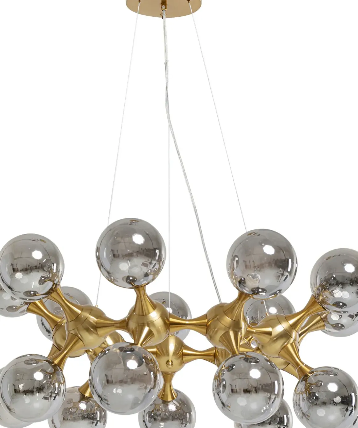 Taklampa Pendel Atomic - Guld/Tonade Glaskupor, Ø74cm - KARE Design