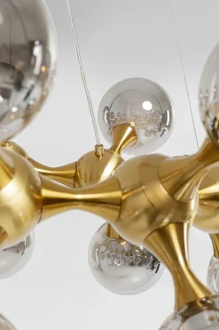 Taklampa Pendel Atomic - Guld/Tonade Glaskupor, Ø74cm - KARE Design