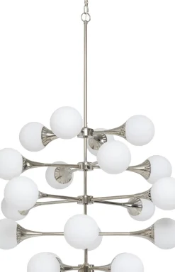 Taklampa Pendel Bulb Fiction - Silver/Vita glasklot, 20st. - KARE Design