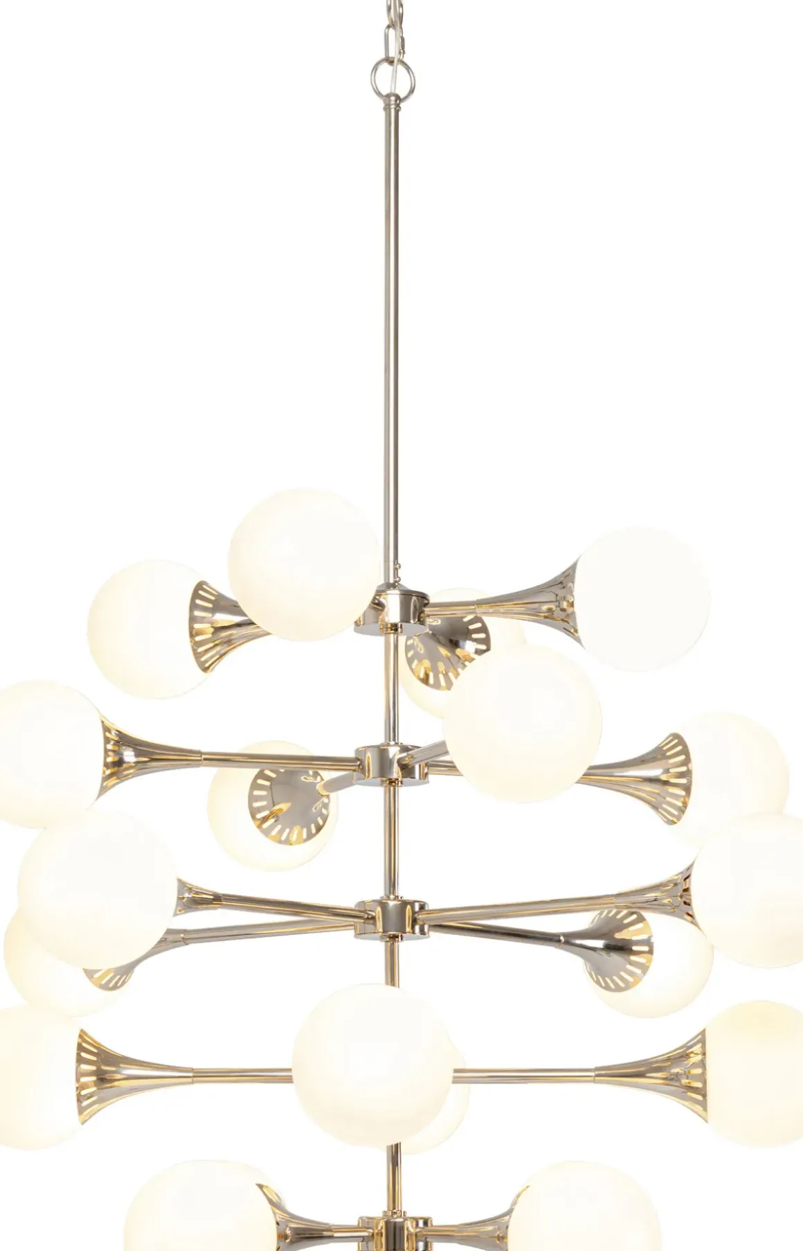 Taklampa Pendel Bulb Fiction - Silver/Vita glasklot, 20st. - KARE Design
