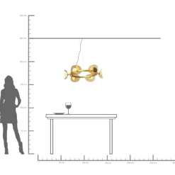 Taklampa Pendel Mariposa - Mässing - KARE Design
