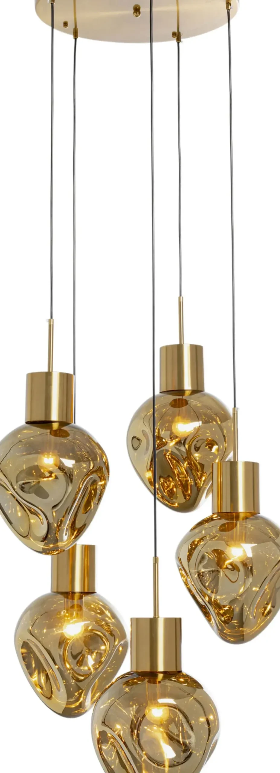Taklampa Supernova - Pendel Amber Cinque Ø50cm - KARE Design