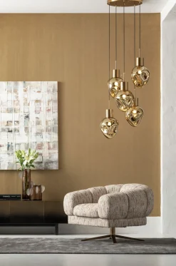 Taklampa Supernova - Pendel Amber Cinque Ø50cm - KARE Design