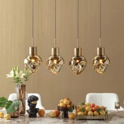 Taklampa Supernova - Pendel Amber 120cm - KARE Design