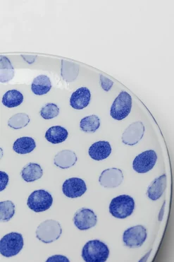 Tallrik Partito Dots - Vit, Blå, Ø22cm - KARE Design