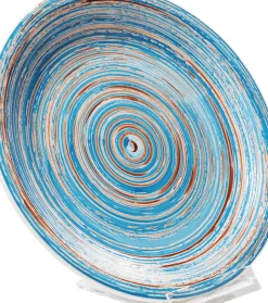 Tallrik Swirl Blå Ø19cm - KARE Design