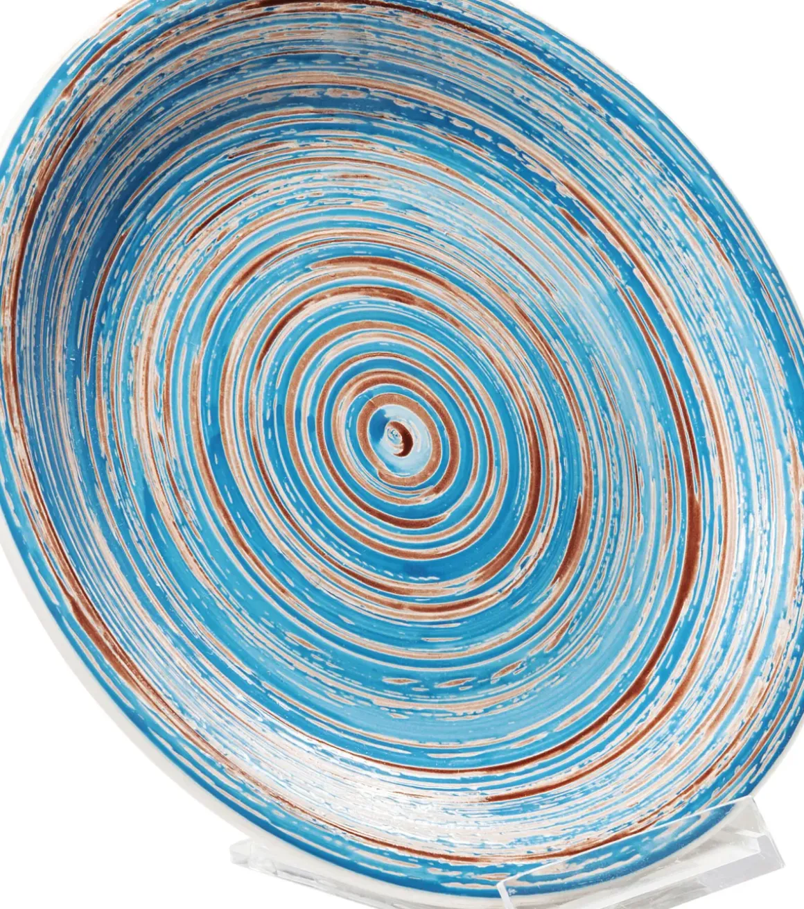 Tallrik Swirl Blå Ø19cm - KARE Design