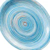 Tallrik Swirl Blå Ø27cm - KARE Design
