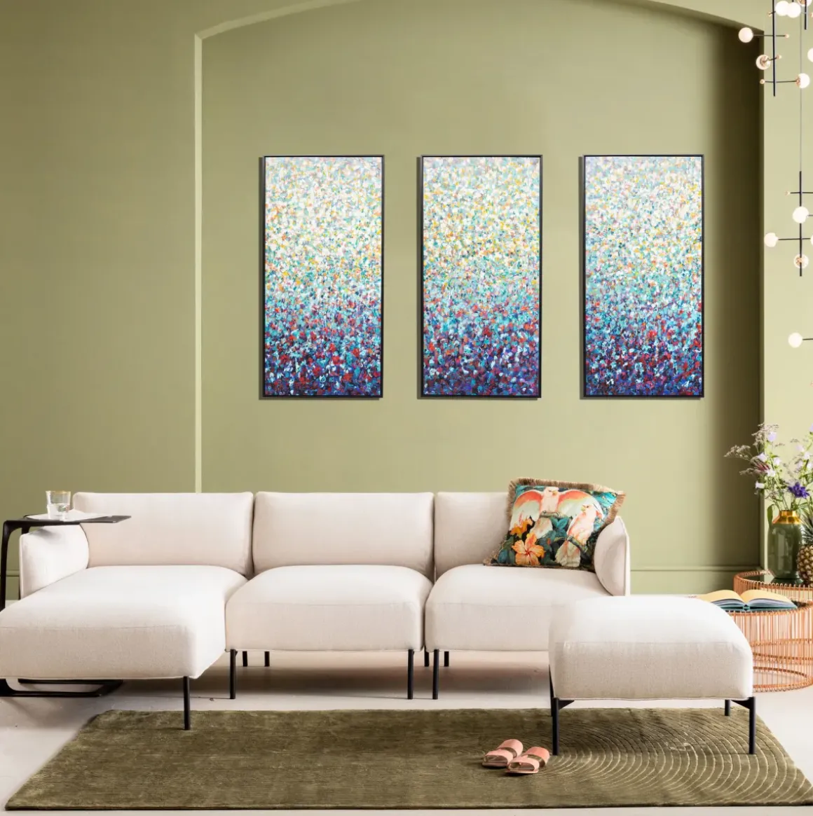 Tavelset Konfetti (3/Set) 240x160cm - KARE Design