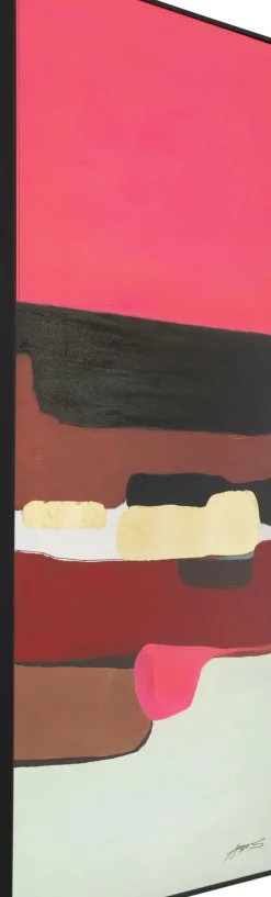Tavla Abstract Shapes - Cerise, 73x143cm - KARE Design