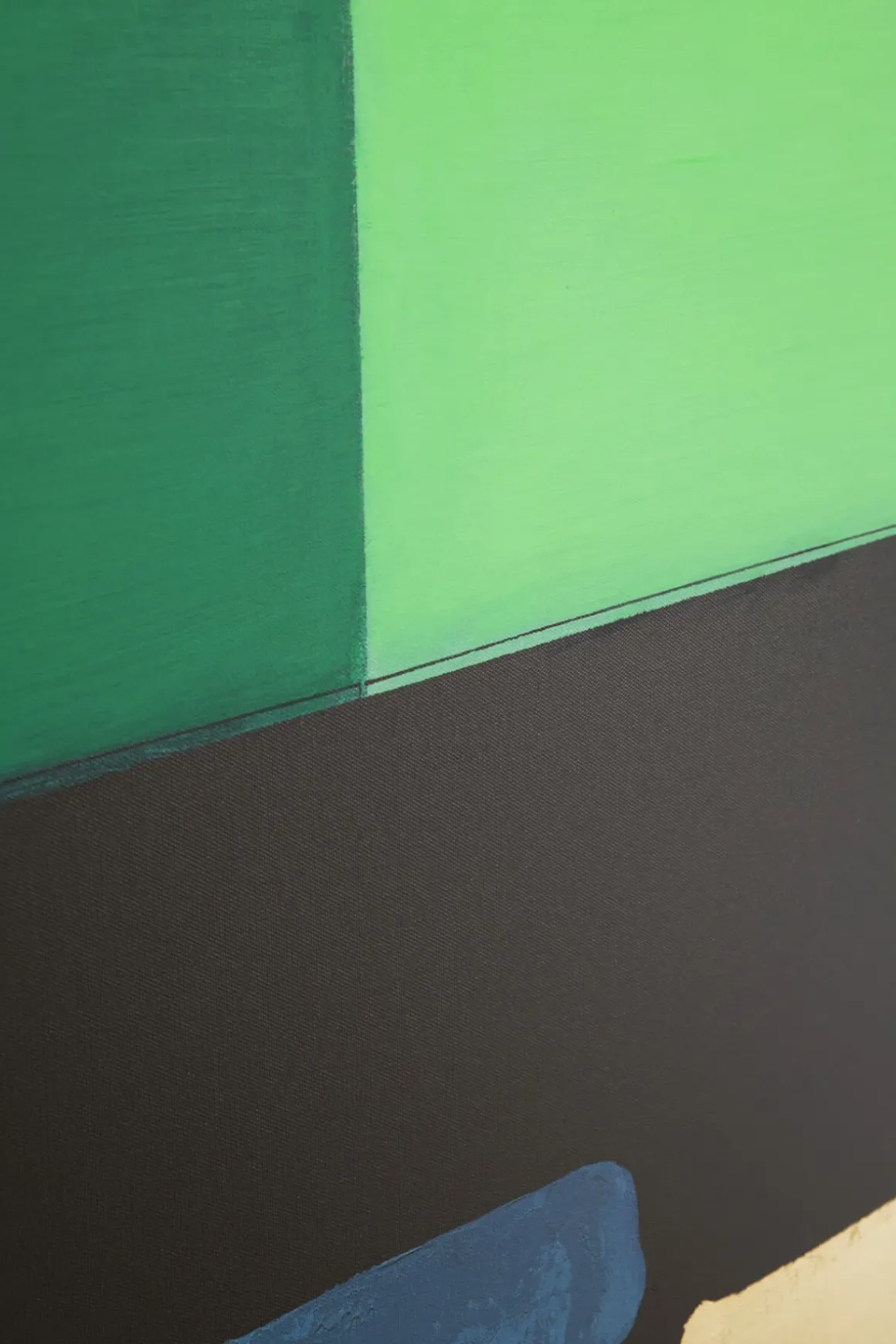 Tavla Abstract Shapes - Grön, 73x143cm - KARE Design