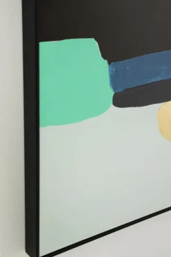 Tavla Abstract Shapes - Grön, 73x143cm - KARE Design