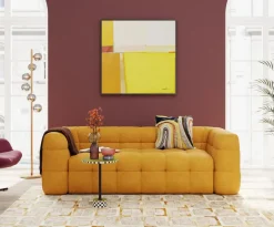 Tavla Abstract Shapes - Gul, 113x113cm - KARE Design