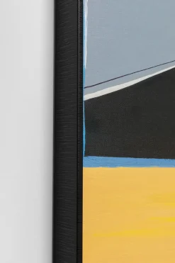 Tavla Abstract Shapes - Orange, 73x143cm - KARE Design