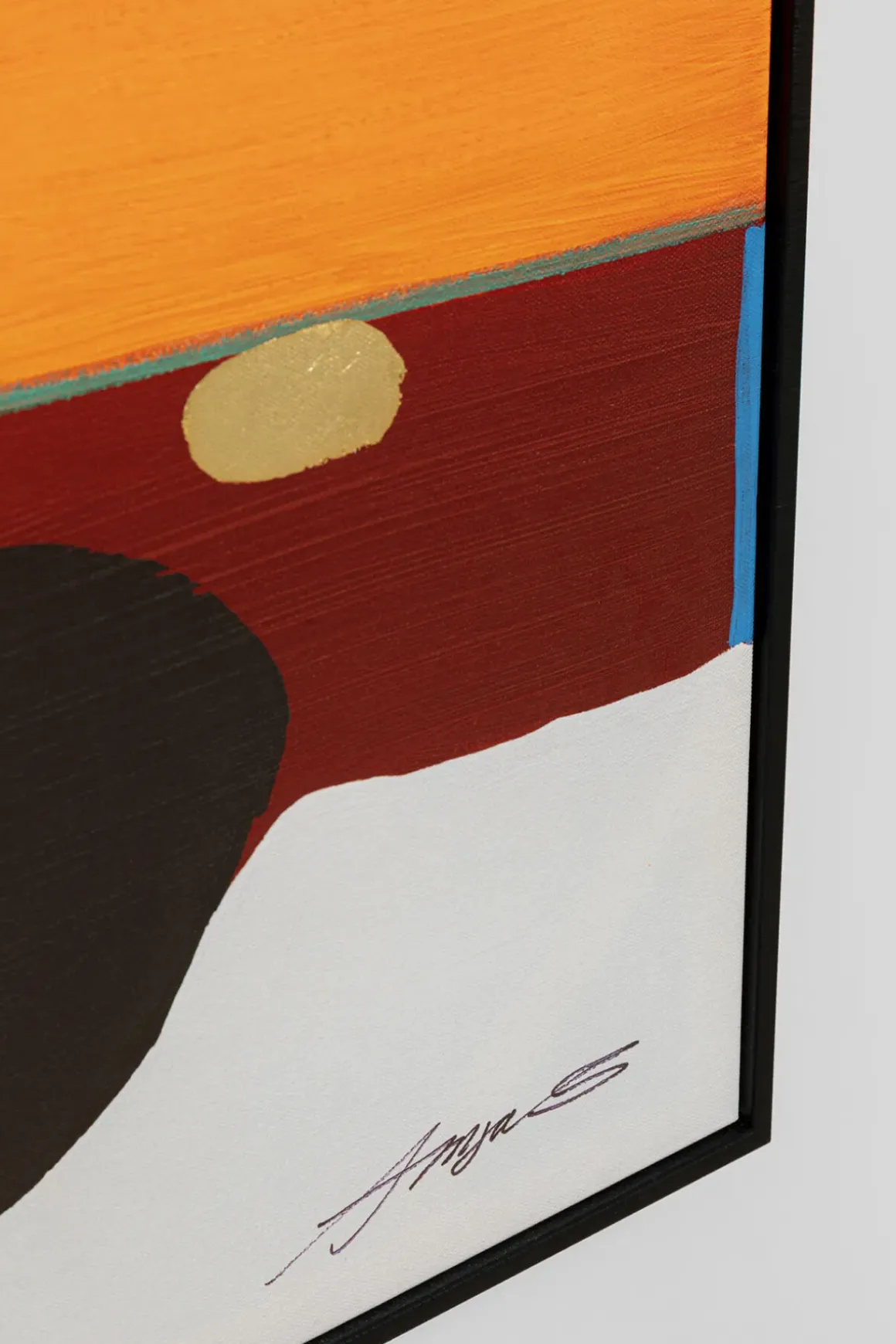 Tavla Abstract Shapes - Orange, 73x143cm - KARE Design
