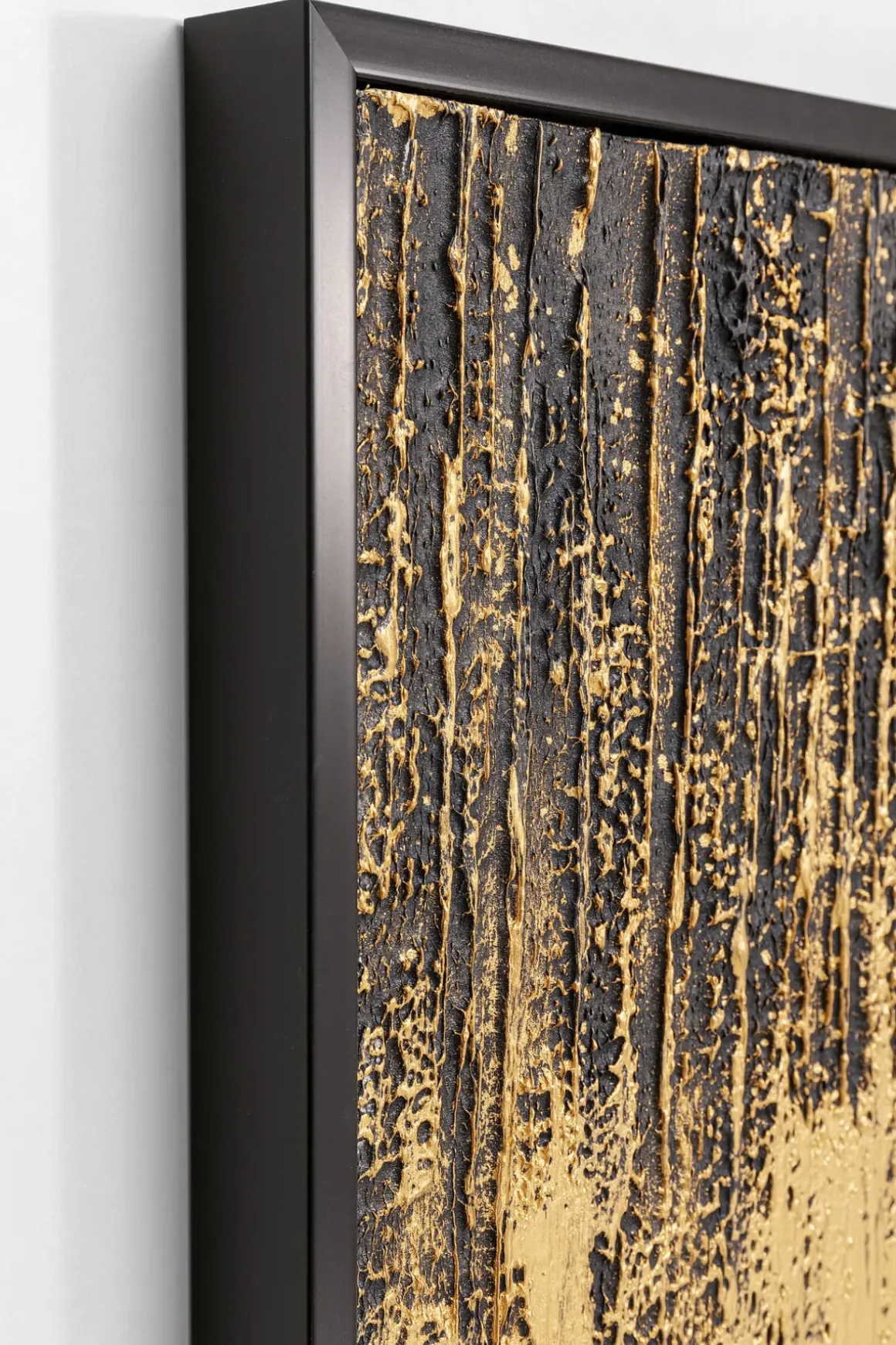Tavla Abstract Svart - Akryl, 80x120cm - KARE Design