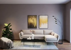 Tavla Abstract Svart - Akryl, 80x120cm - KARE Design