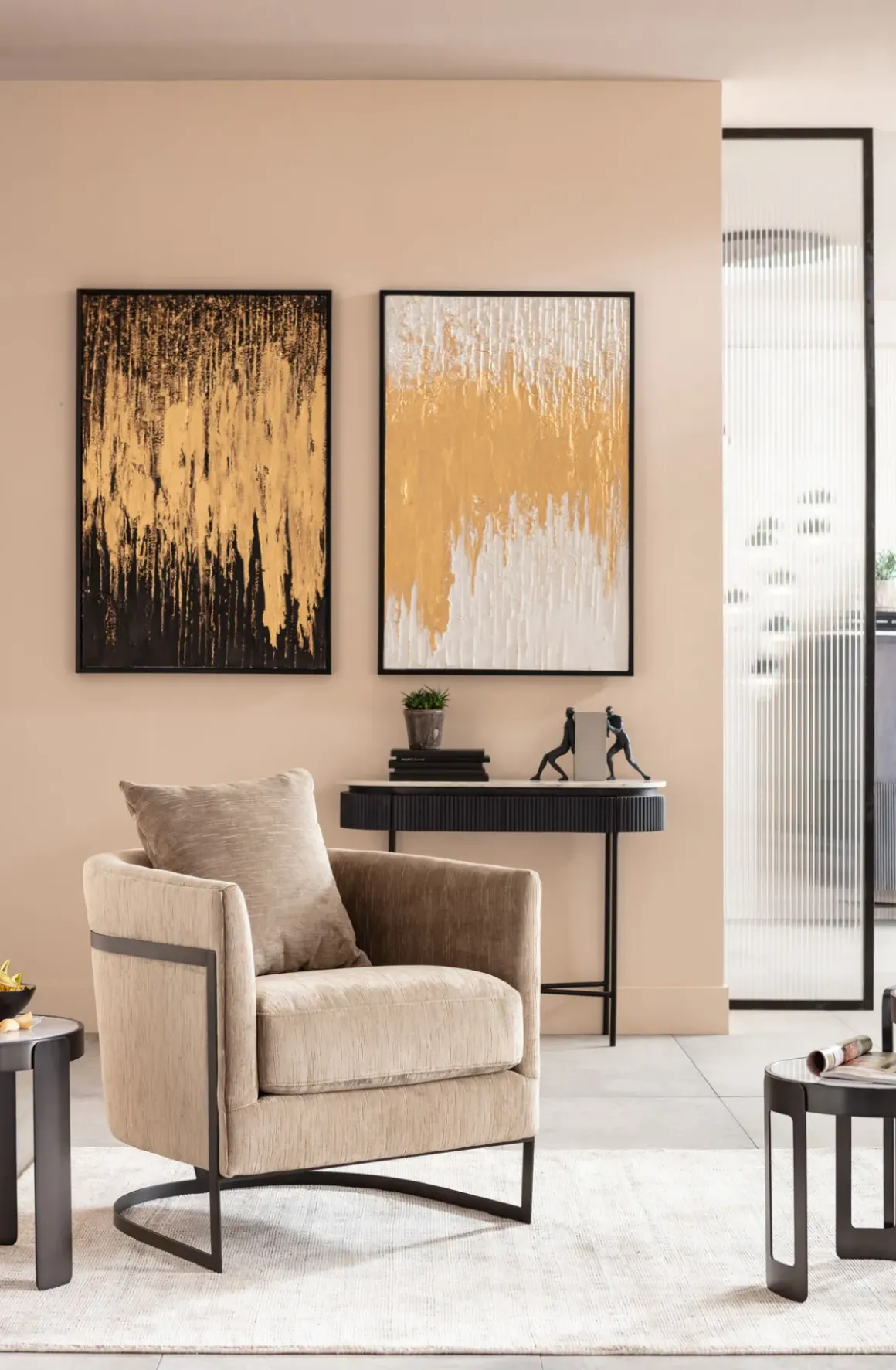 Tavla Abstract White - Akryl, 80x120cm - KARE Design