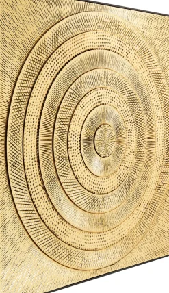 Tavla Circle Guld, 120x120cm - KARE Design