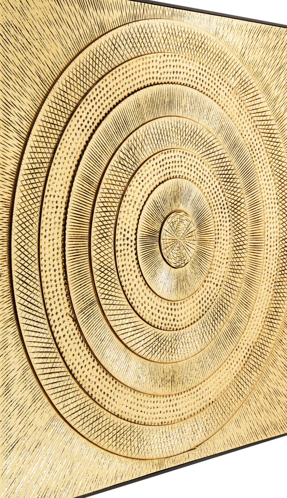 Tavla Circle Guld, 120x120cm - KARE Design