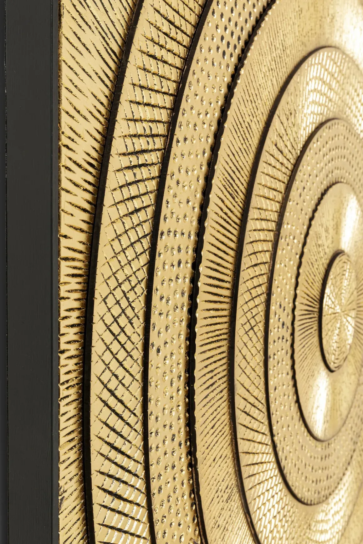 Tavla Circle Guld, 120x120cm - KARE Design