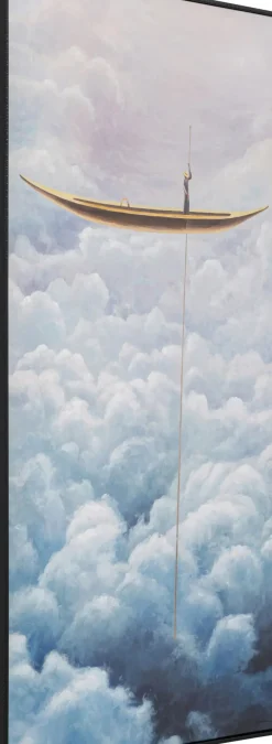 Tavla Cloud Boat - Båt, 120x60cm - KARE Design