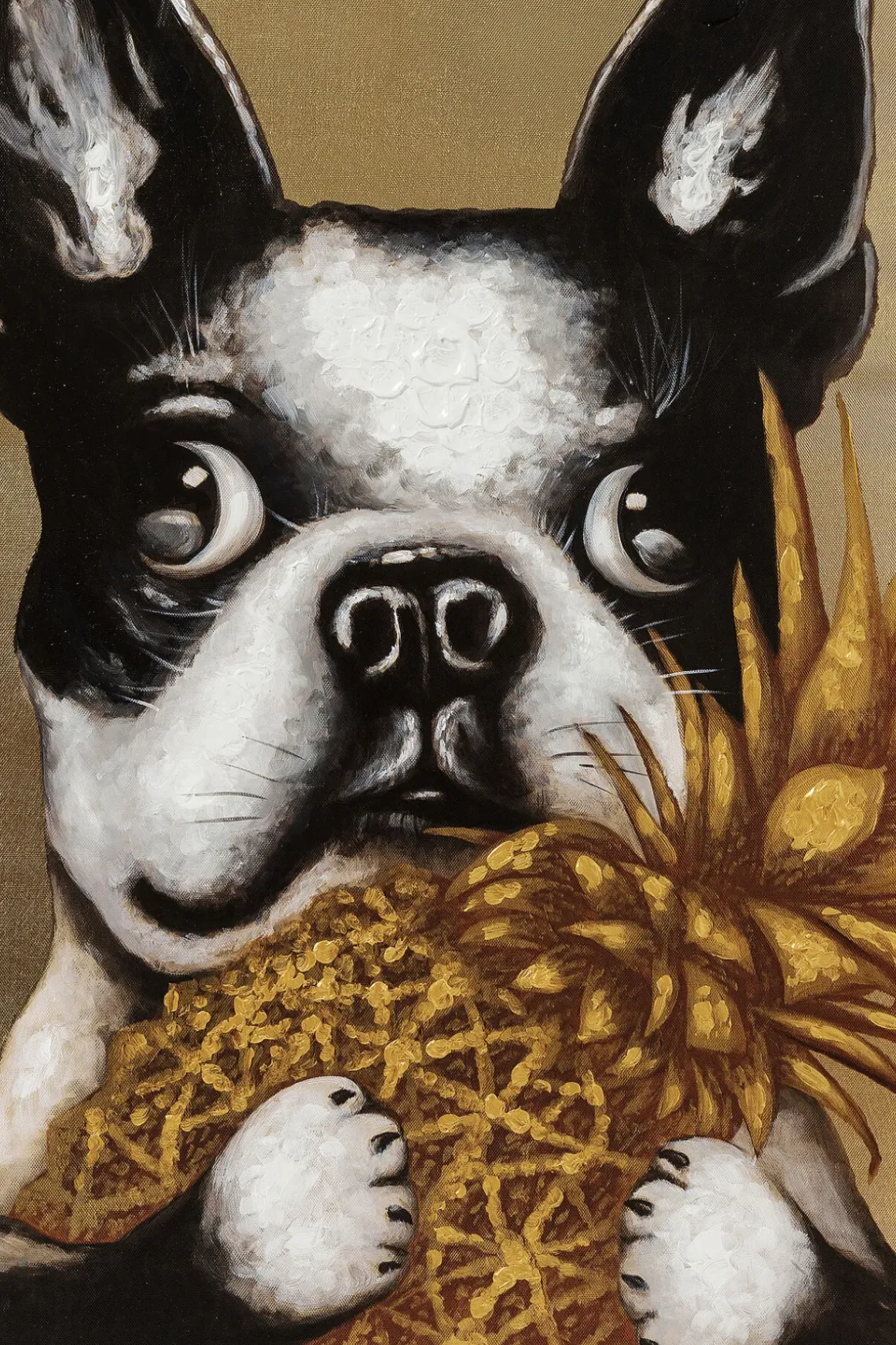 Tavla Dog with Pineapple, 80x80cm - KARE Design