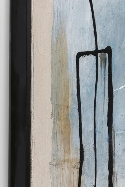 Tavla Dust Abstract Blue - Akryl, 100x100cm - KARE Design