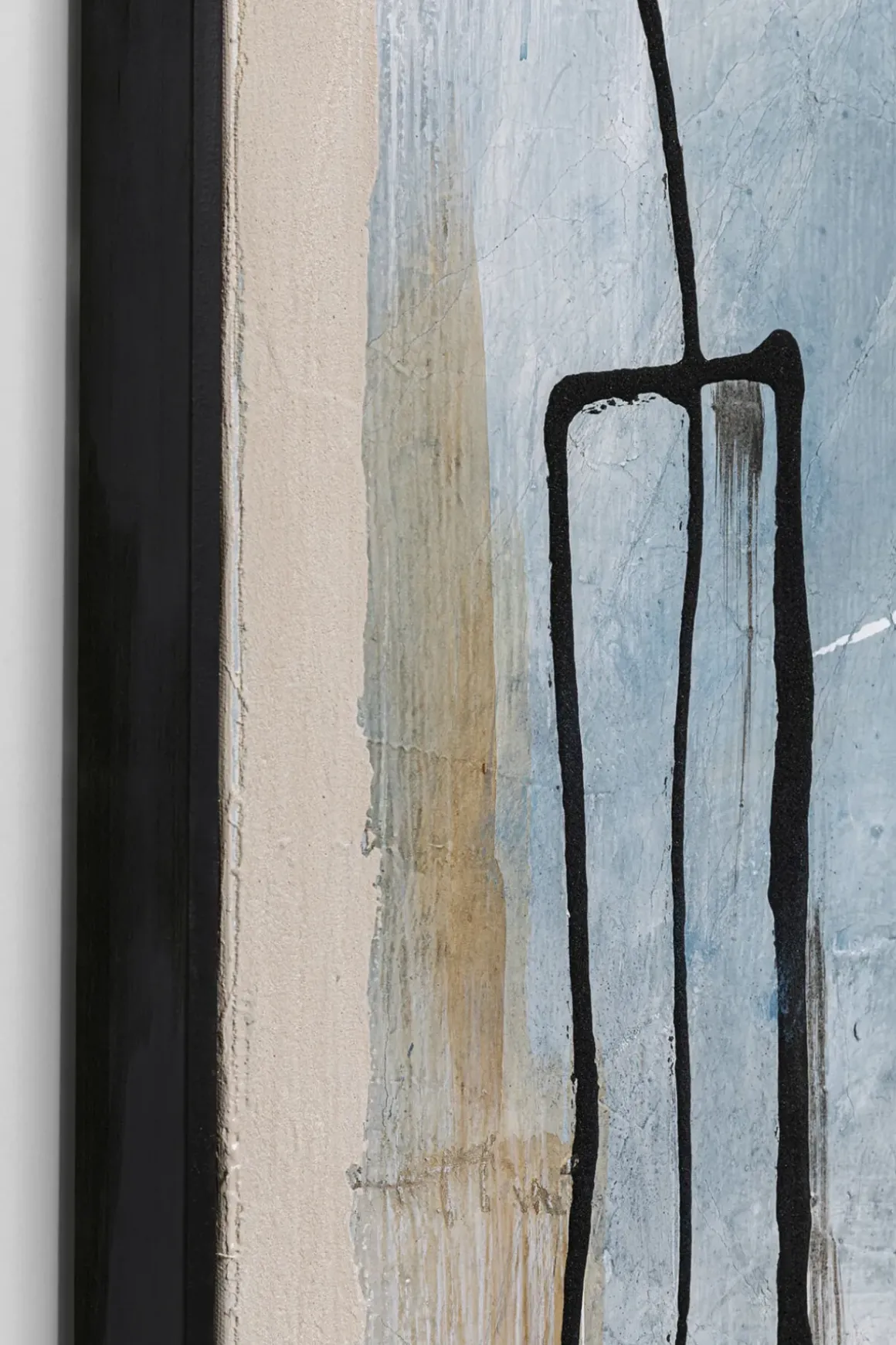 Tavla Dust Abstract Blue - Akryl, 100x100cm - KARE Design