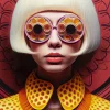 Tavla Fancy Blonde Lady LED, 120x80cm - KARE Design