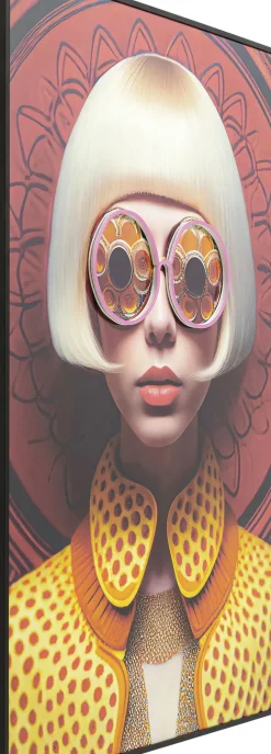 Tavla Fancy Blonde Lady LED, 120x80cm - KARE Design
