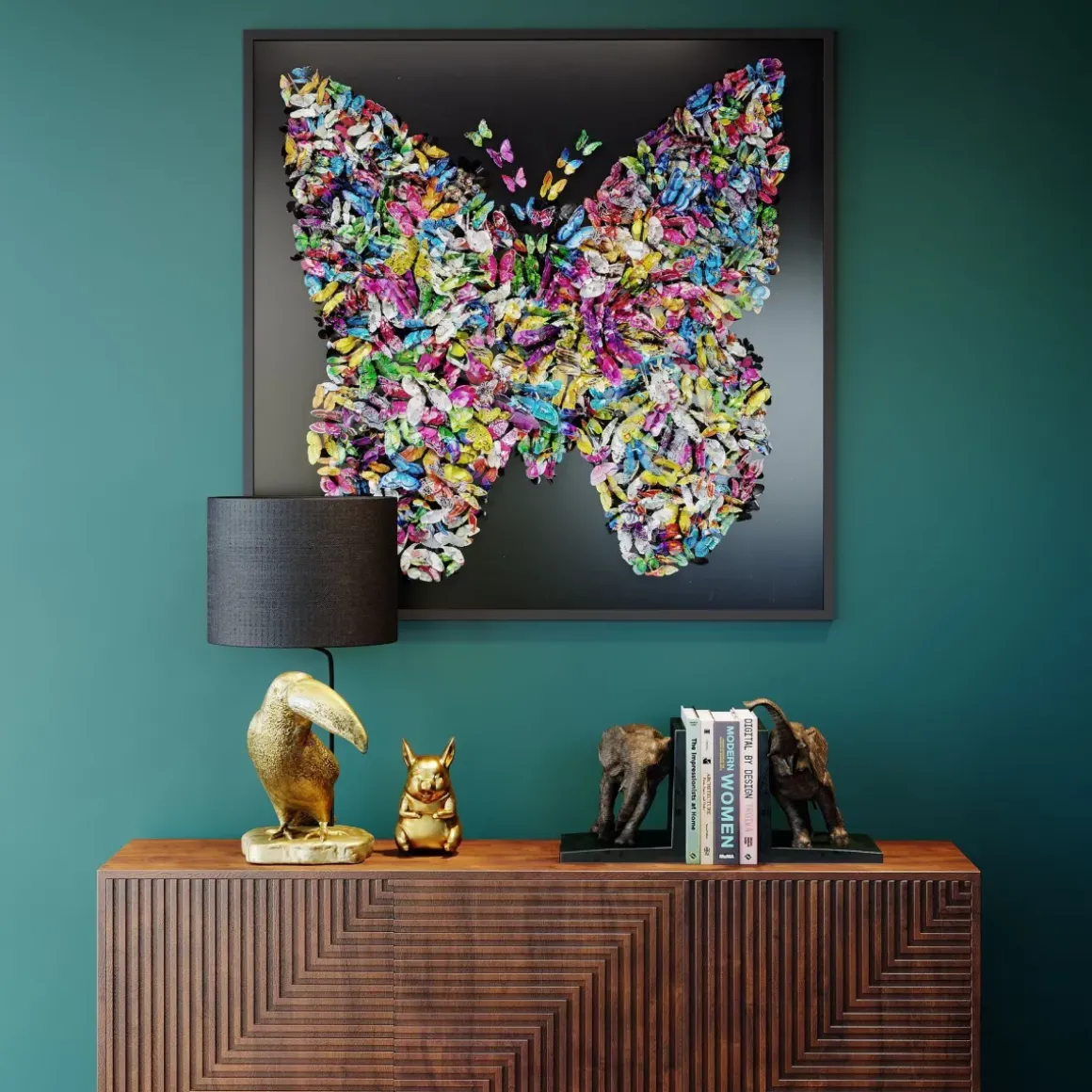 Tavla Farfalla, 120x120cm - KARE Design