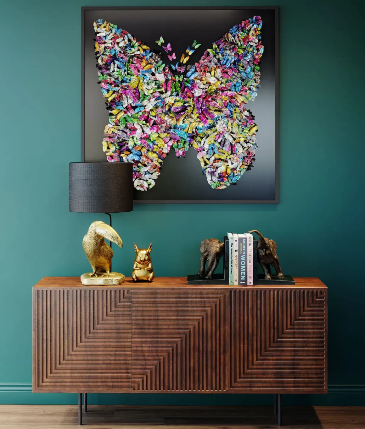 Tavla Farfalla, 120x120cm - KARE Design