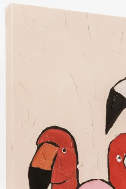 Tavla Flamingo Meeting, 90x120cm - KARE Design