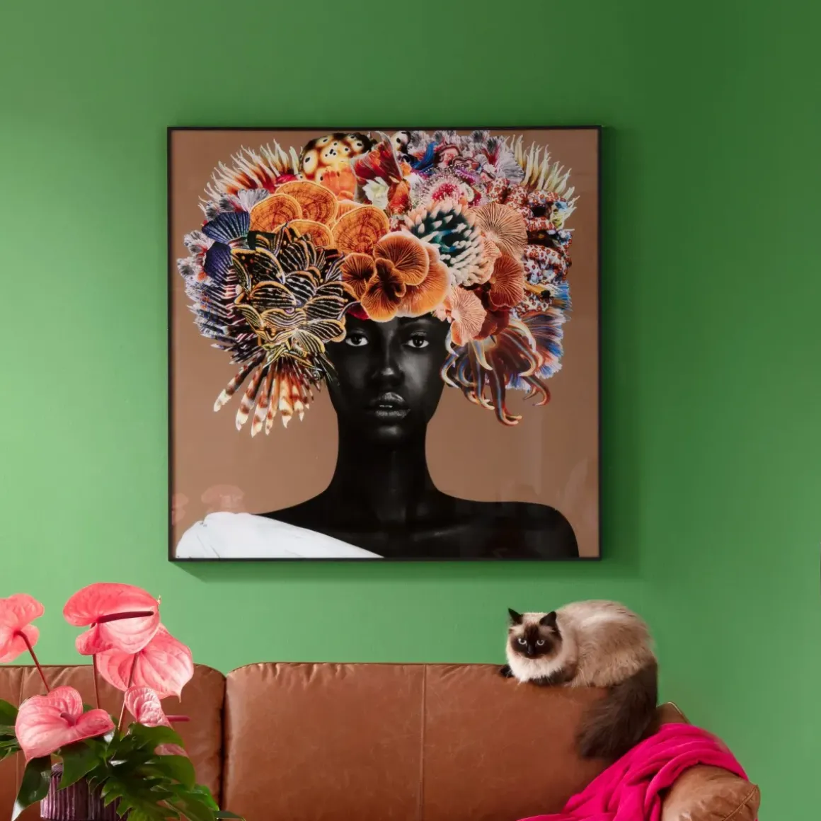 Tavla Flower Hair - 120x120cm - KARE Design
