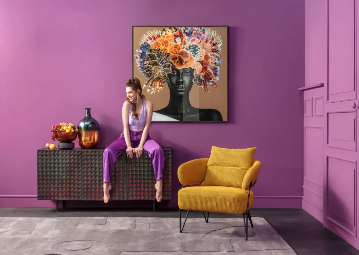 Tavla Flower Hair - 120x120cm - KARE Design