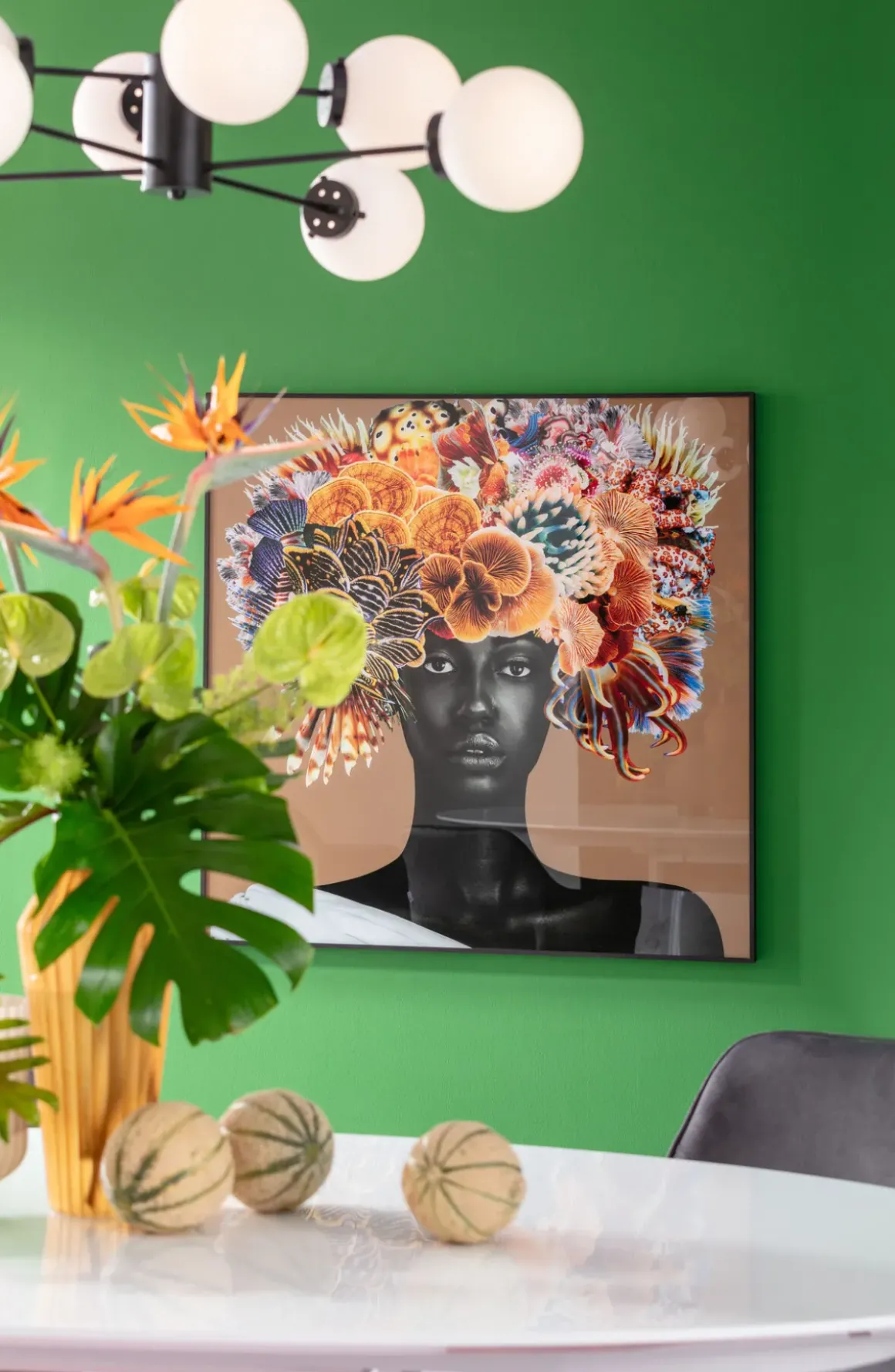 Tavla Flower Hair - 120x120cm - KARE Design