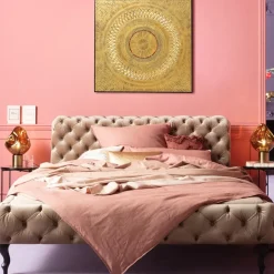 Tavla Geometric Circle Guld, 120x120cm - KARE Design