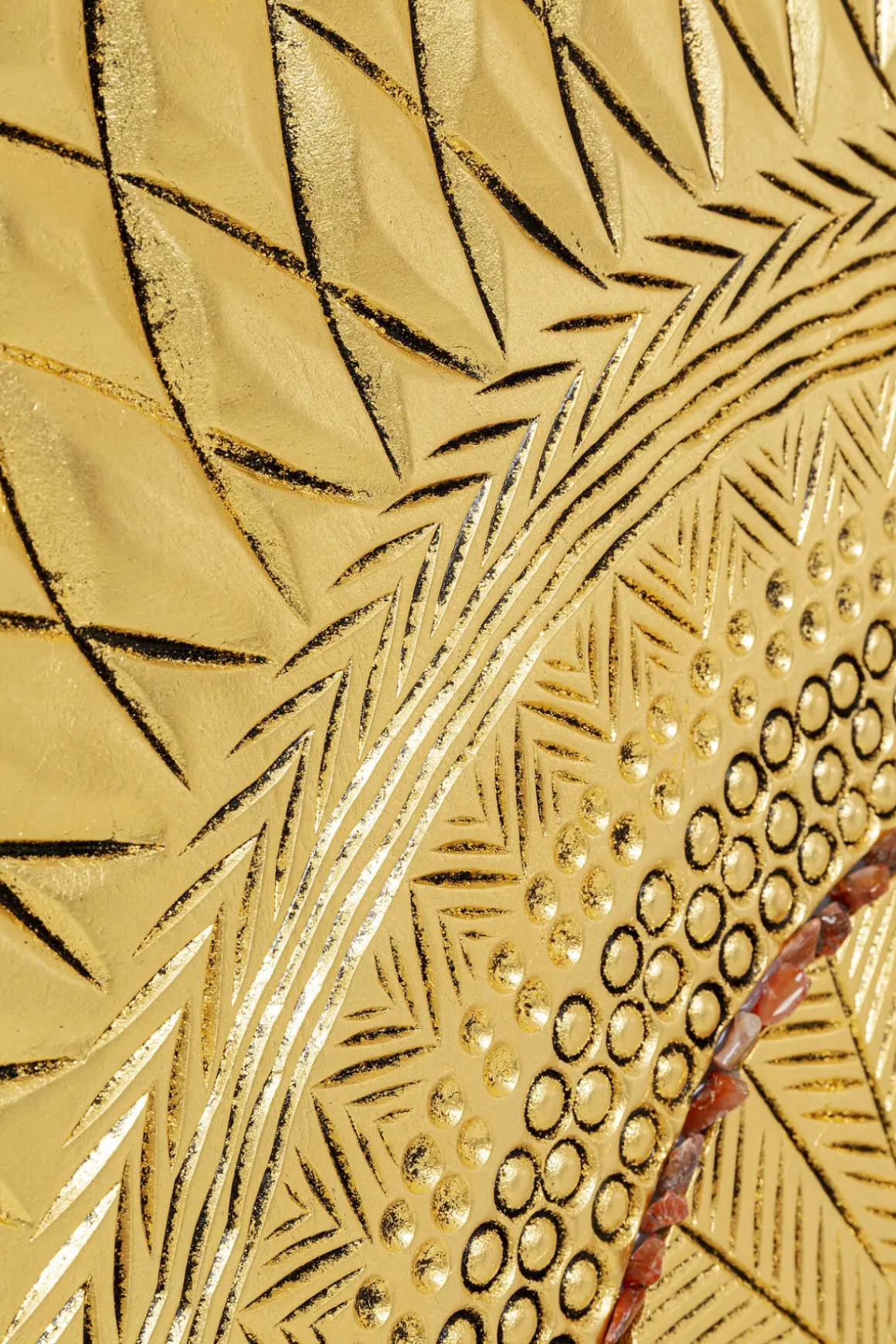 Tavla Geometric Circle Guld, 120x120cm - KARE Design