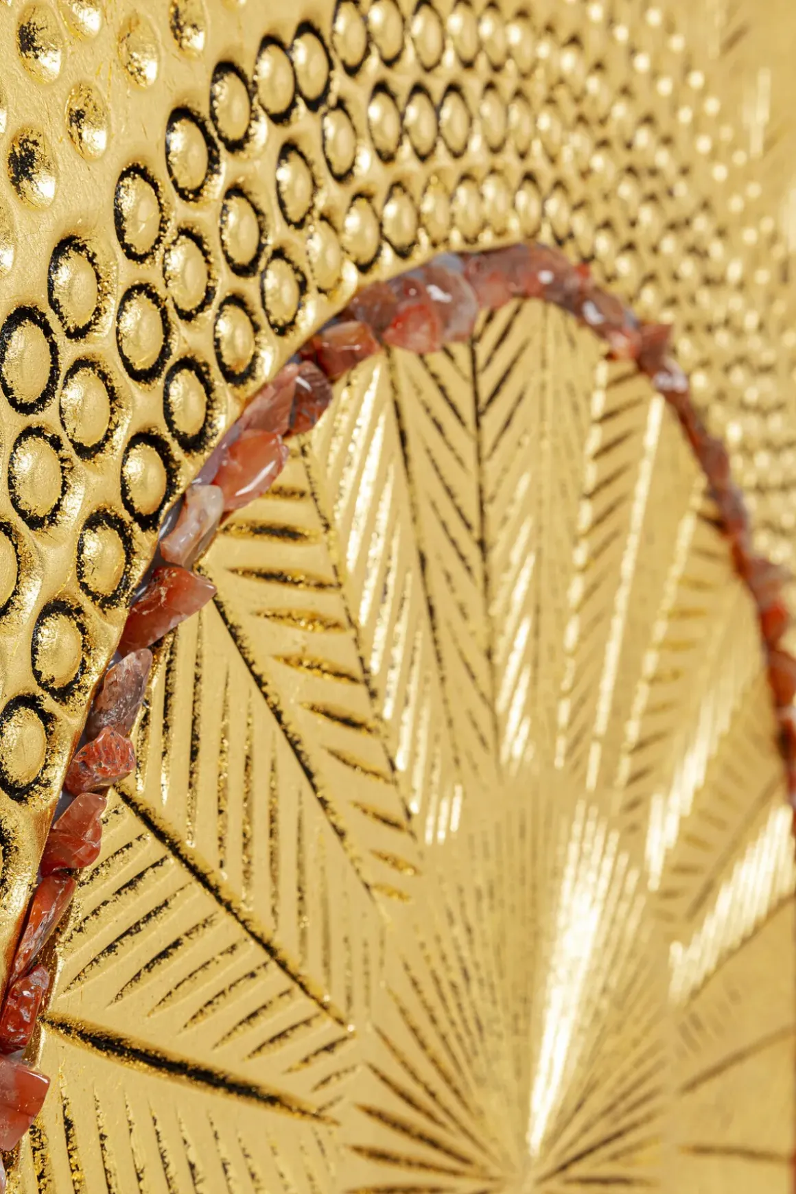 Tavla Geometric Circle Guld, 120x120cm - KARE Design